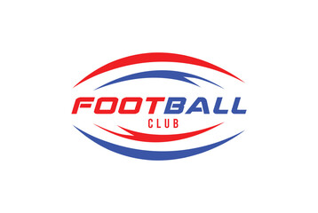 American Football badge logo vector - Rugby logo