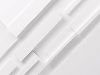 Abstract geometric design with intersecting white lines and shapes on a clean, minimalist background.