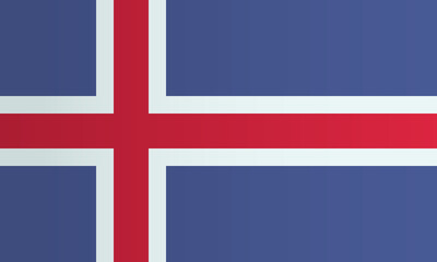 Fototapeta premium National flag Iceland