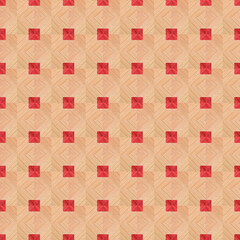 Wooden red marquetry can be patterns created from the combination of red wood, wooden floor, parquet, cutting board