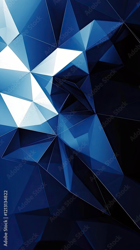 Aufkleber exploring the depths of modern abstract design with geometric shapes and vibrant color gradients