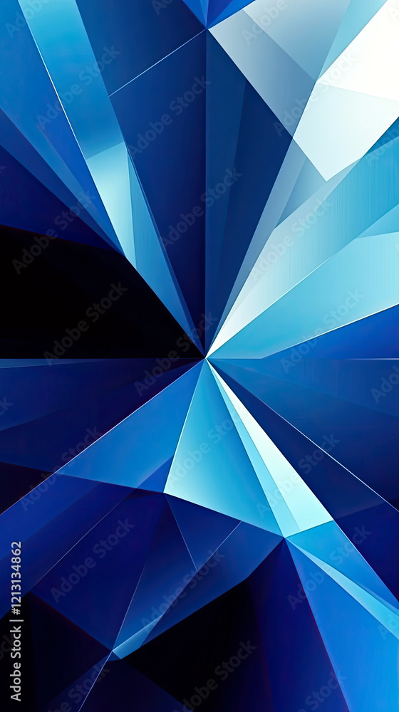 Aufkleber Vibrant Geometric Shapes Create a Captivating Modern Abstract Background for Web Design