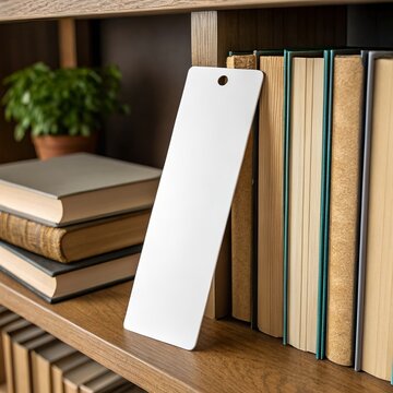 Bookmark mockup, ideal for showcasing branding, custom text, or illustrations.