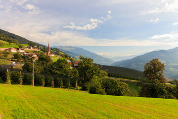 Obraz premium landscape with vineyards and mountains