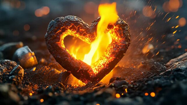 heart in fire