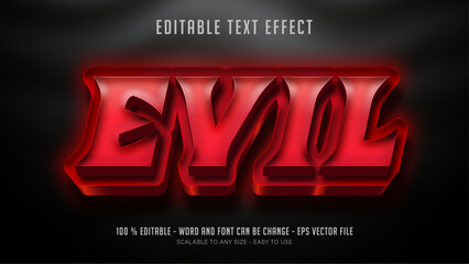 evil editable text effect