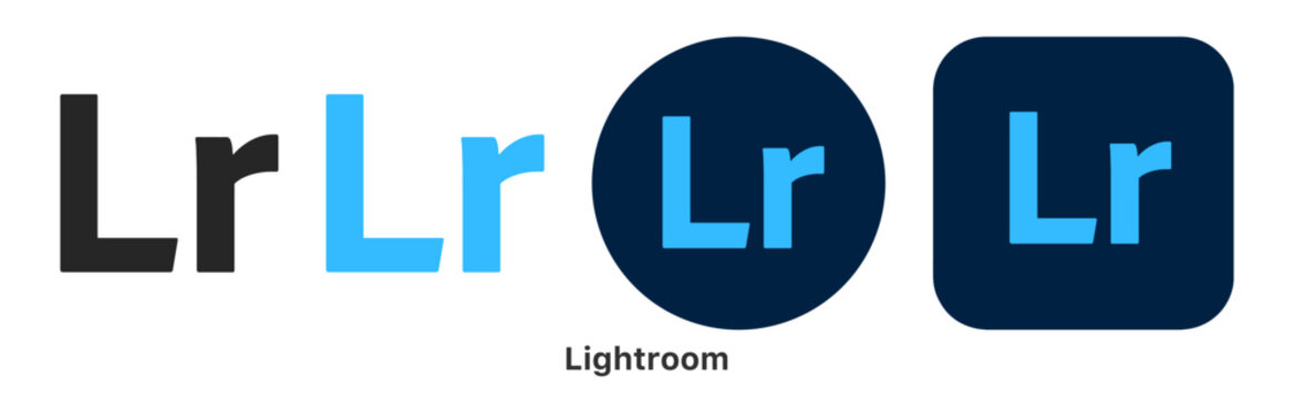 Lightroom icon. Popular Adobe app icon logo isolated on transparent background. UKRAINE, KHARKIV, 22 January, 2025