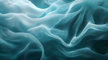 Obraz premium Abstract 3d illustration of blue sand dunes.