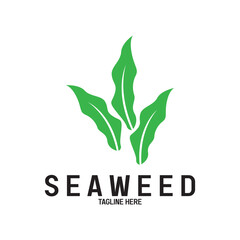 Seaweed vector logo icon vector illustration template design