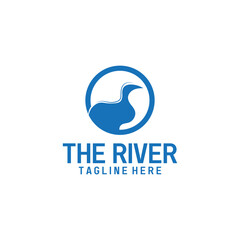 river logo icon vector illustration template design