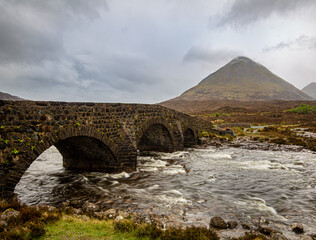 The Sligachan Old Bridge is a road bridge located on Scotland’s Isle of Skye