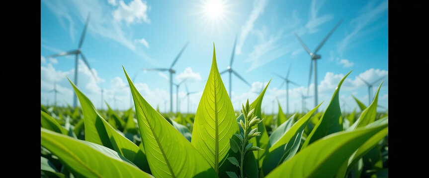 vertical mobile wall paper with green mountain landscape and wind mills and cloudy sky 