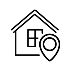 Location icon. Home Location icon