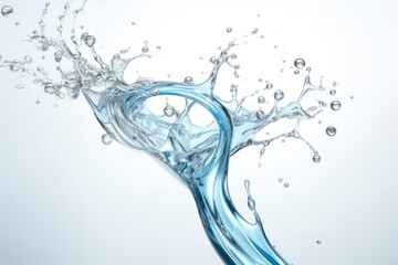 Obraz premium Abstract water splash white background
