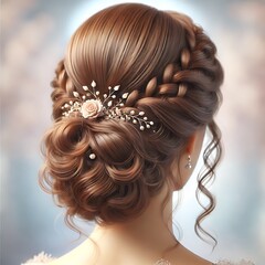beautiful wedding hair style