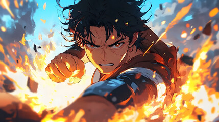 cool anime for male warrior characters sparks heroes