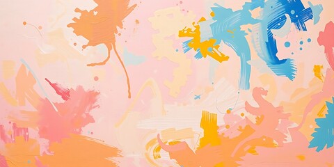 Obraz premium Abstract watercolor background with colorful splashes and artistic texture