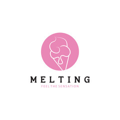 ice cream logo vector ilustration design