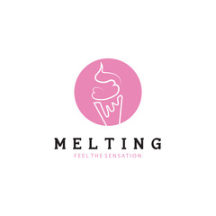 ice cream logo vector ilustration design