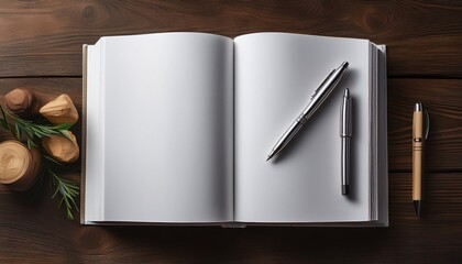open book and pen