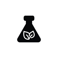 safe chemicals eco laboratory solid icon vector design good for web or mobile app