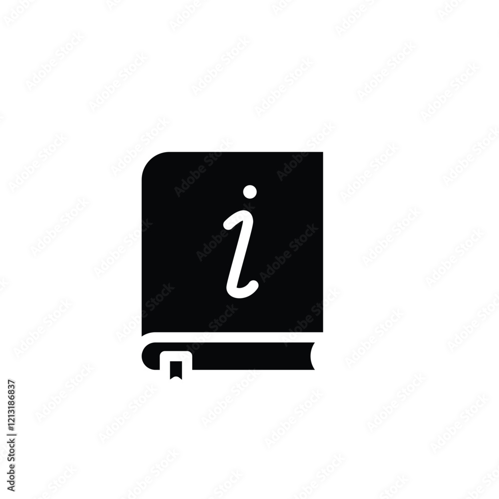 Aufkleber instruction book solid icon vector design good for web or mobile app