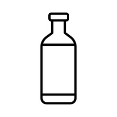 Bottle icon black and white vector sign