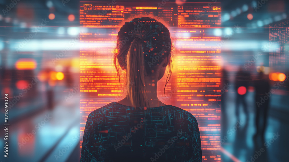 Poster exploring the future of digital health passports in a modern setting