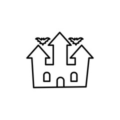 Hammer icon black and white vector sign