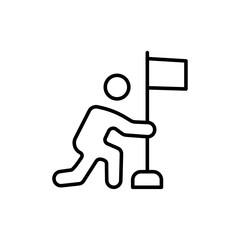 Surrender, capitulate, give up icon black and white vector sign