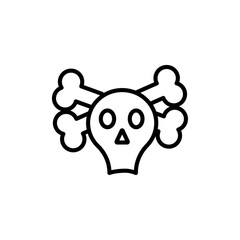 Toxic product icon black and white vector sign