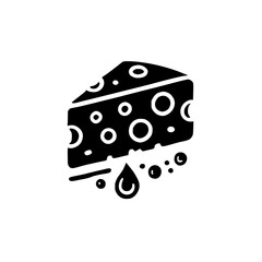 A delectable piece of cheese, a culinary delight. This image showcases the rich texture and exquisite taste of fine cheese. Perfect for food blogs, restaurant menus, and culinary websites.