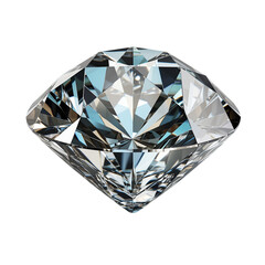 Crystal Diamond Isolated On White Background	