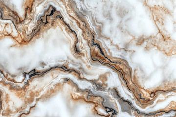 Elegant marble pattern with rich veins of brown and gold hues in a modern design setting