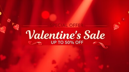 Valentine's Day Sale Banner,Special Offer