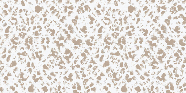Fototapeta Gender neutral foliage leaf seamless raster background. Simple whimsical 2 tone pattern. Kids nursery wallpaper or scandi all over print.botanical geometric retro silhouette designs beige white colors
