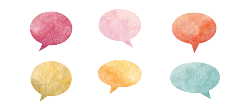 set water color black  paper comic speech bubbles. Hand drawn retro cartoon stickers. Pop art style, white background, no bolder