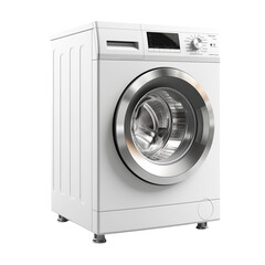 Washing Machine Isolated On White Background	