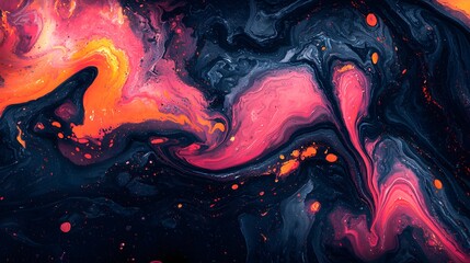 Captivating Fluid Marble Abstract Textures in Vibrant Digital Art
