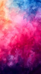 Fototapeta premium Vibrant Watercolor Textures A Mesmerizing Abstract Digital
