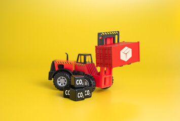 Carbon dioxide emissions from the transport and logistics industry. Drive sustainability with green...