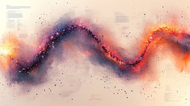 An interactive genome map with pinpointed genes and mutations, showing connections between genetic variations. 324