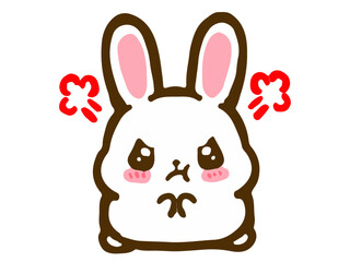 Obraz premium かわいい落書き風うさぎのイラスト素材