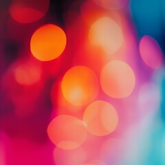 Vibrant colorful abstract bokeh background with red and blue hues