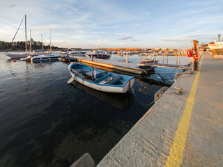 Sunset view of the port of Sozopol, Bulgaria