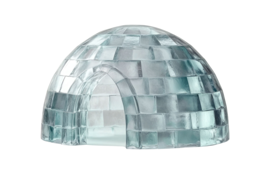 Igloo icehouse on isolated white background PNG