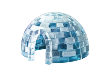 Igloo icehouse on isolated white background PNG