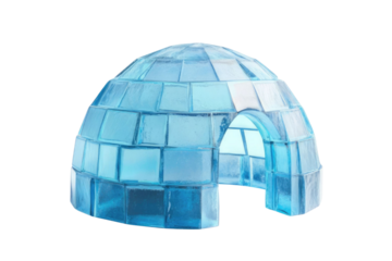 Igloo icehouse on isolated white background PNG