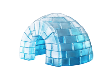 Igloo icehouse on isolated white background PNG