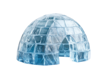 Igloo icehouse on isolated white background PNG